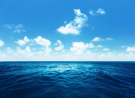 perfect sky and tropical oceanの写真素材