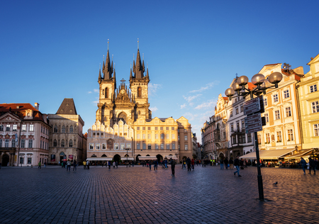 Old town square,Prague, Czech republicの写真素材