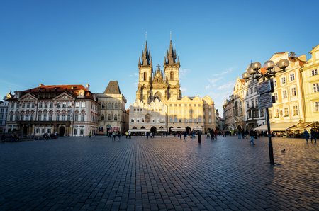Old town square,Prague, Czech republicの写真素材