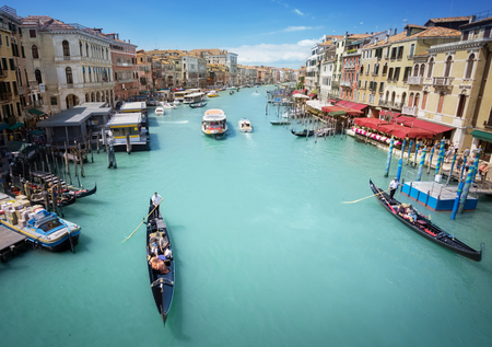 Grand Canal in Venice, Italyの写真素材