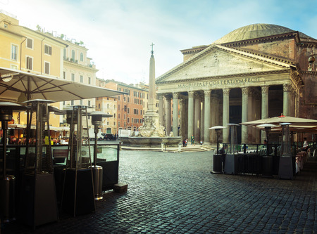 Pantheon in Rome, Italyの写真素材
