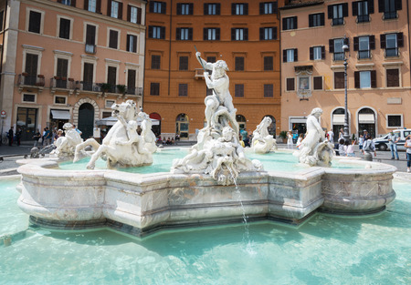 Piazza Navona, Rome. Italyの写真素材