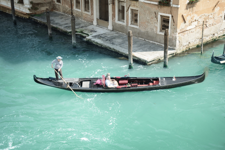 Traditional Venice gandola, Italyのeditorial素材