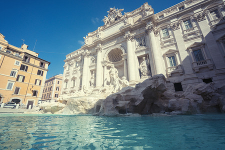 Fountain di Trevi in Rome, Italyの写真素材