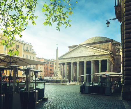 Pantheon in Rome, Italyの写真素材