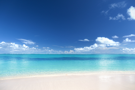 Perfect beach, Caribbean sea, Dominican republicの写真素材