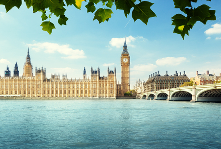 Big Ben and Houses of Parliament, London, UKの写真素材