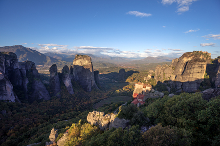Meteora monasteries in Greeceの写真素材
