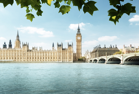 Big Ben and Houses of Parliament, London, UKの写真素材