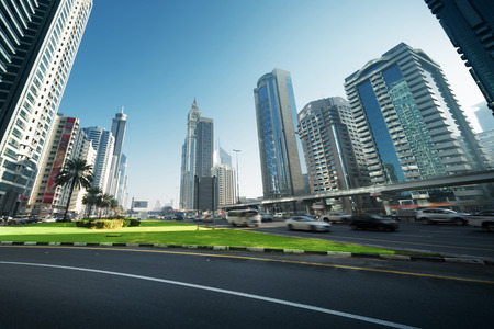Sheikh Zayed Road, Dubai, UAEのeditorial素材