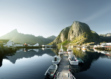 sunset - Reine, Lofoten islands, Norwayの写真素材