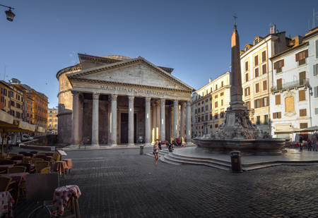 Pantheon in Rome, Italyの写真素材
