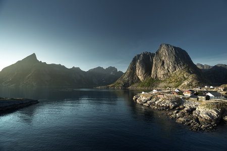 sunset - Reine, Lofoten islands, Norwayの写真素材