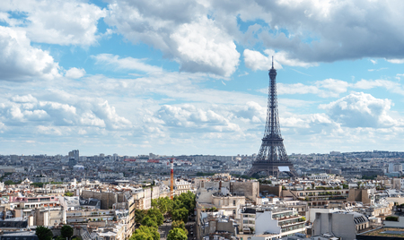View on Eiffel Tower, Paris, Franceの写真素材
