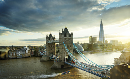 Tower Bridge in London, UKのeditorial素材