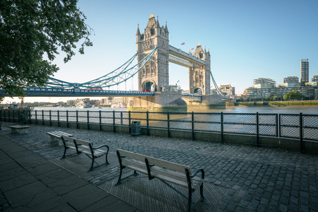 tower bridge in sunny morning London, UKのeditorial素材