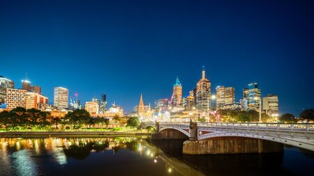 Yarra River, Melbourne, Victoria, Australiaの写真素材