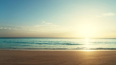 sunset on Seychelles beach, Mahe islandの写真素材