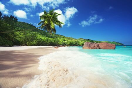 Anse Lazio beach at Praslin island, Seychelles