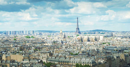 View on Eiffel Tower, Paris, Franceのeditorial素材