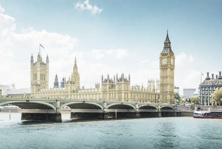 Big Ben and Houses of Parliament, London, UKの写真素材