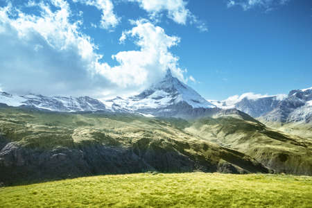 Mountain Matterhorn, Zermatt, Switzerlandの写真素材