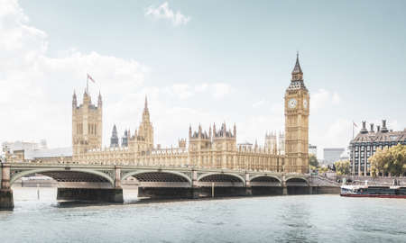 Big Ben and Houses of Parliament, London, UKの写真素材
