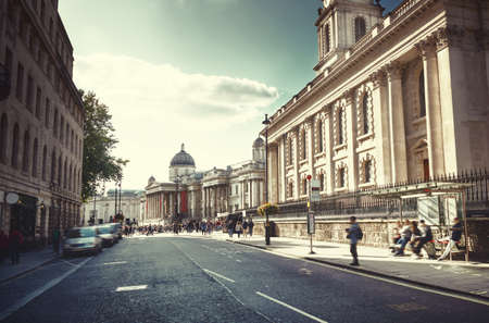 streets of London, sunset time, UKのeditorial素材