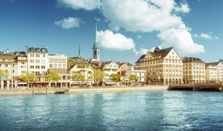 Zurich city center, Switzerland, Europeのeditorial素材