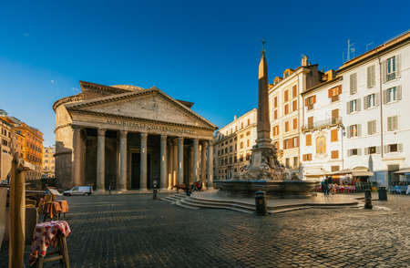Pantheon in Rome, Italyの写真素材