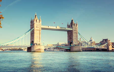 Tower Bridge in London, UKの写真素材