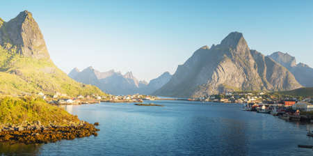 Reine Village, Lofoten Islands, Norwayの写真素材