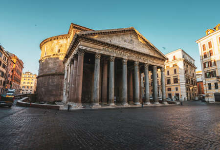 Pantheon in Rome, Italyの写真素材