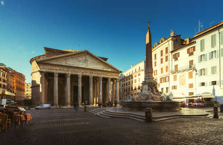 Pantheon in Rome, Italyの写真素材