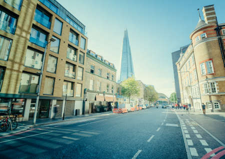 sunny streets of london, UKの写真素材
