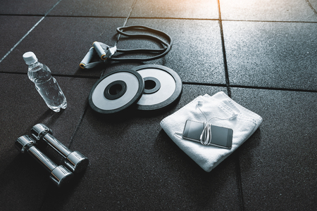 Sportive equipment and other necessary thingsの写真素材