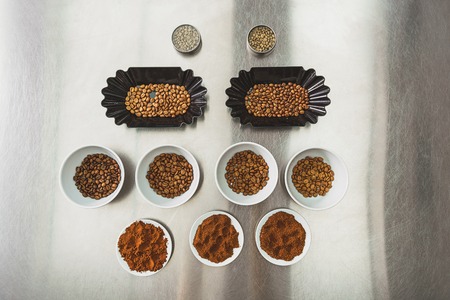 Different kinds of tasty coffee