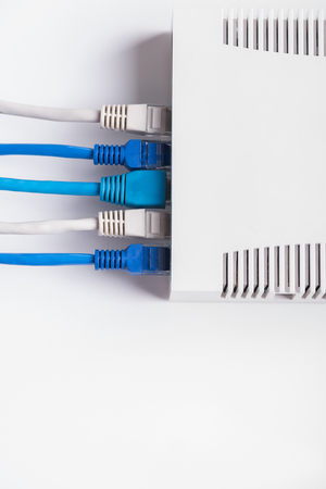 Patch cable jointing to router