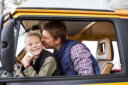 Ð¡hild driving a car