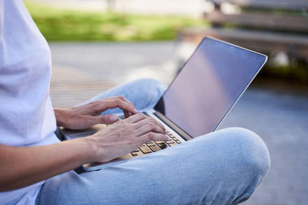 Girl using computer