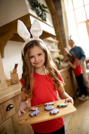 Homemade gingerbreads for dear family stock photoの写真素材