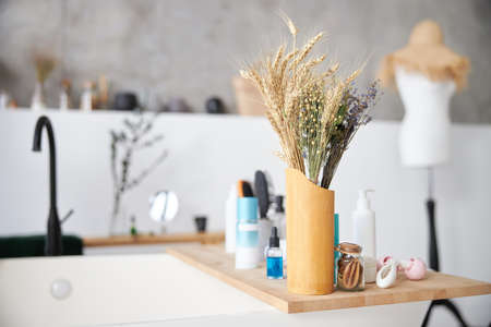 Modern bath devicesの写真素材