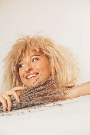 Woman looking away in front of the camera