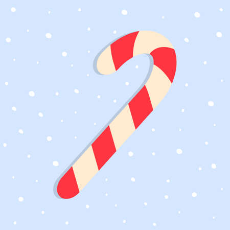 Vector candy on Merry Christmas and New Year holidays