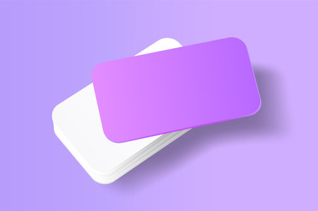 Business Card Stack Corporate Presentation Mockup Template Brand Identity Presentationのイラスト素材