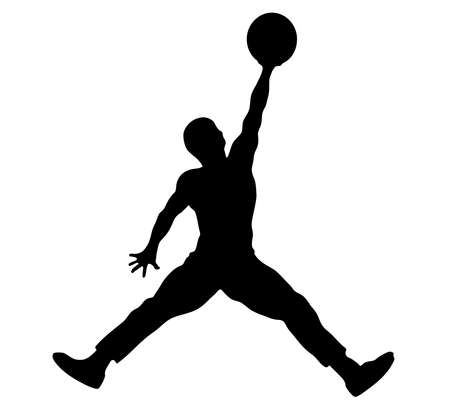 Athlete Player Holding Basketball Stretching Legs Silhouette Illustration Training Game Sportのイラスト素材