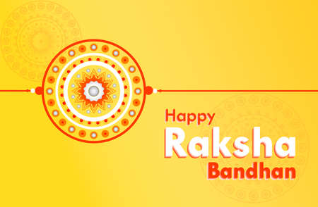 Raksha Bandhan Rakhi Background Indian Festival Decoration Celebration Template Wallpaperのイラスト素材