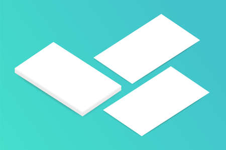 Blank Pages Template For Branding Identity Presentations Office Work Mockup Templateのイラスト素材