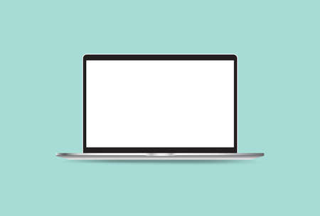 Metallic Modern Laptop Slim Bezels Illustration Computer Display Technology Webのイラスト素材