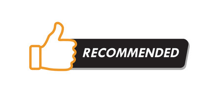 Recommended Like Banner Video Content Creator Channel Icon Element Marketing Promotionのイラスト素材